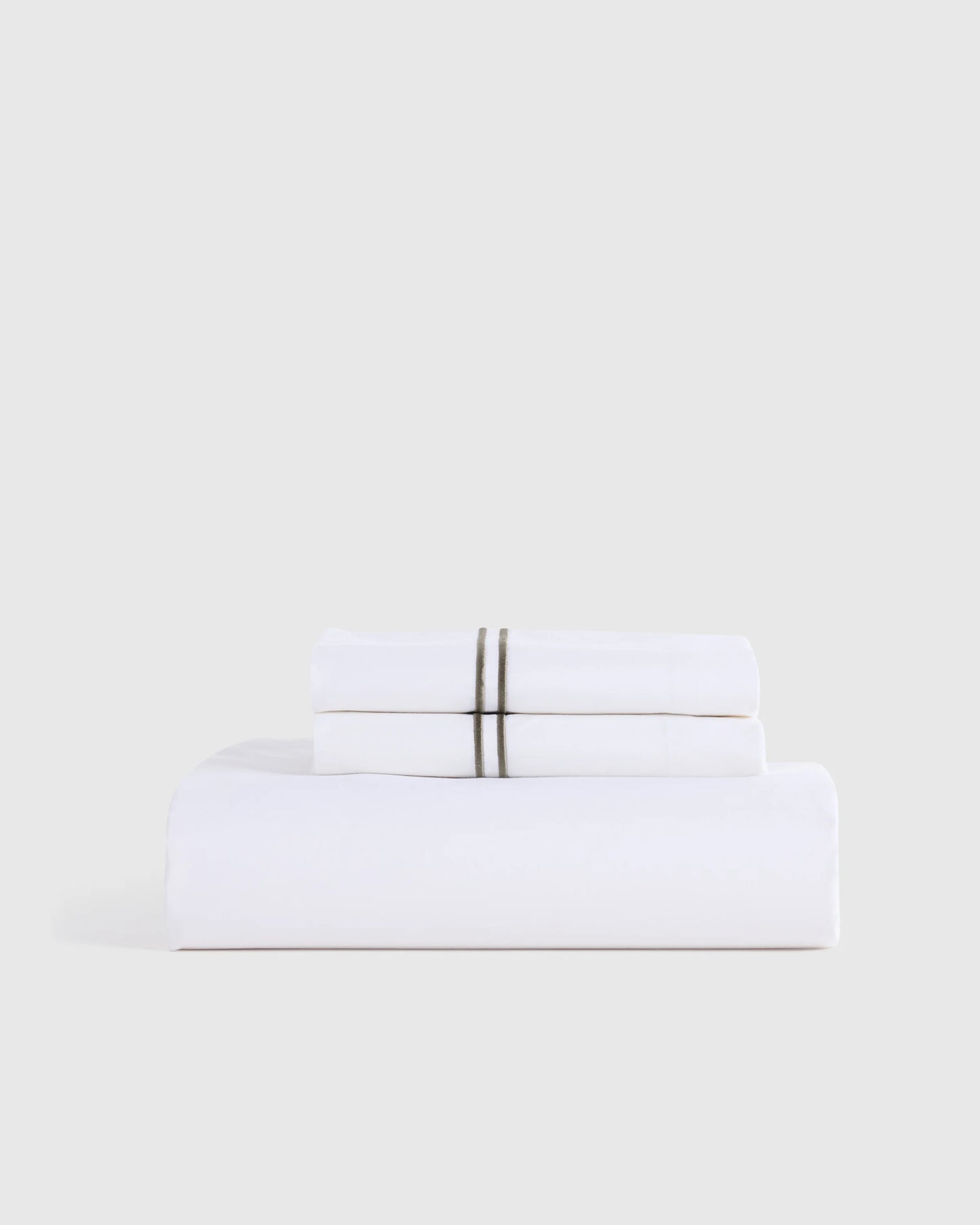 Organic Crisp Percale Fitted Sheet Set - Twin / Espresso