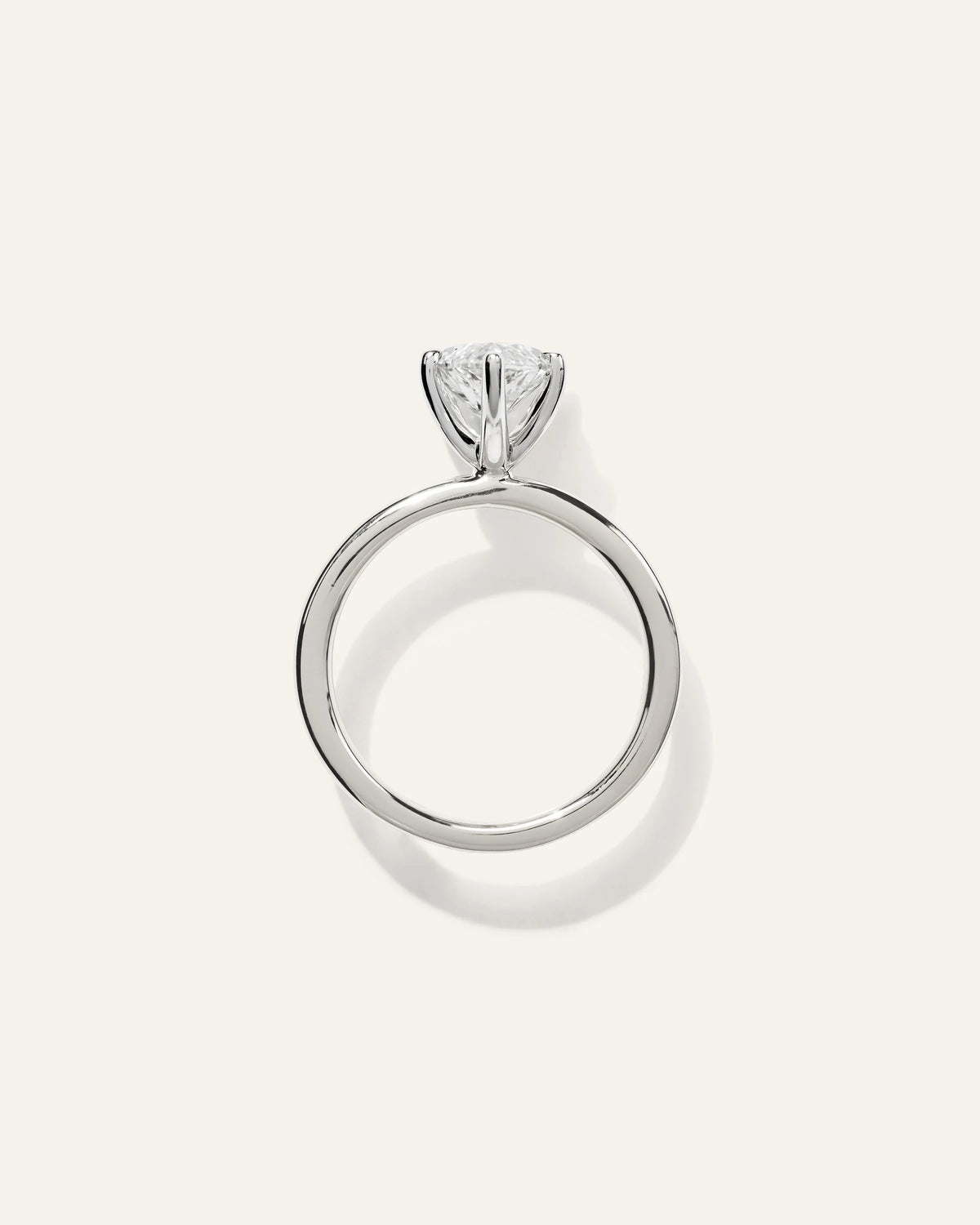 Lab Grown Diamond Marquise Comfort Fit Engagement Ring - 3ct - 4 / Yellow Gold