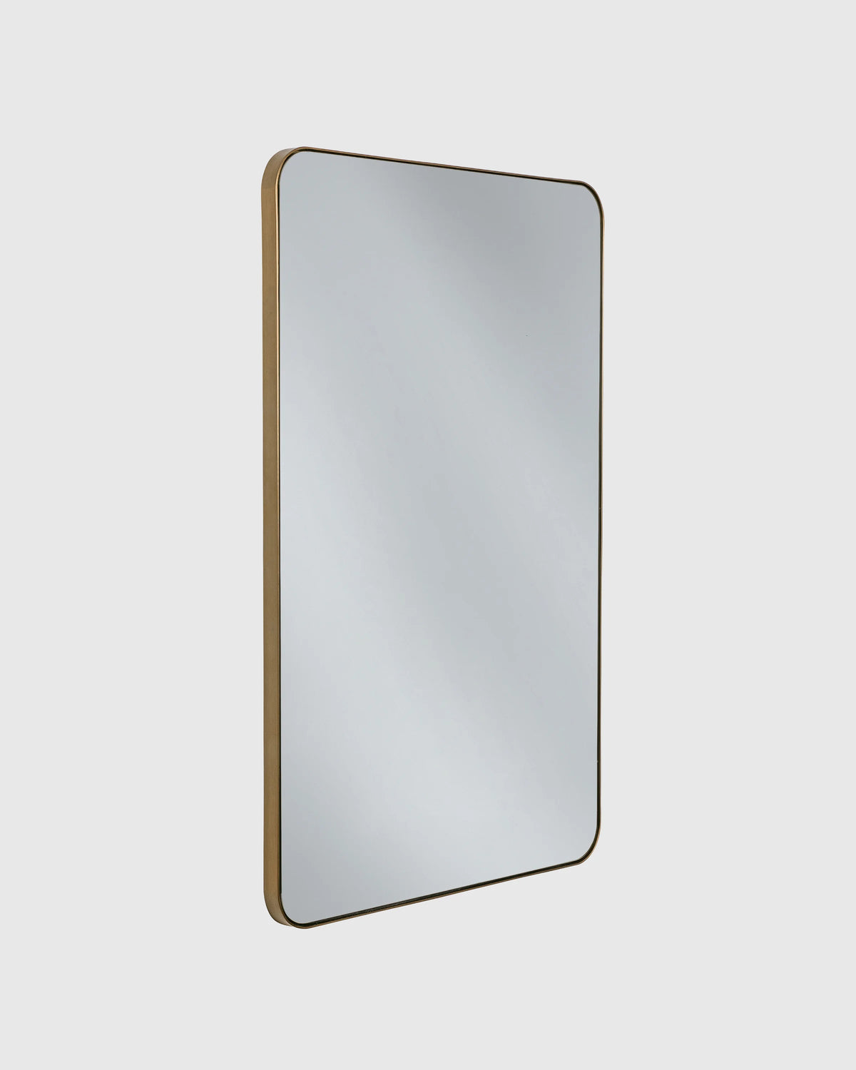 Rectangle Metal Framed Wall Mirror - One Size / Gold Metal Frame