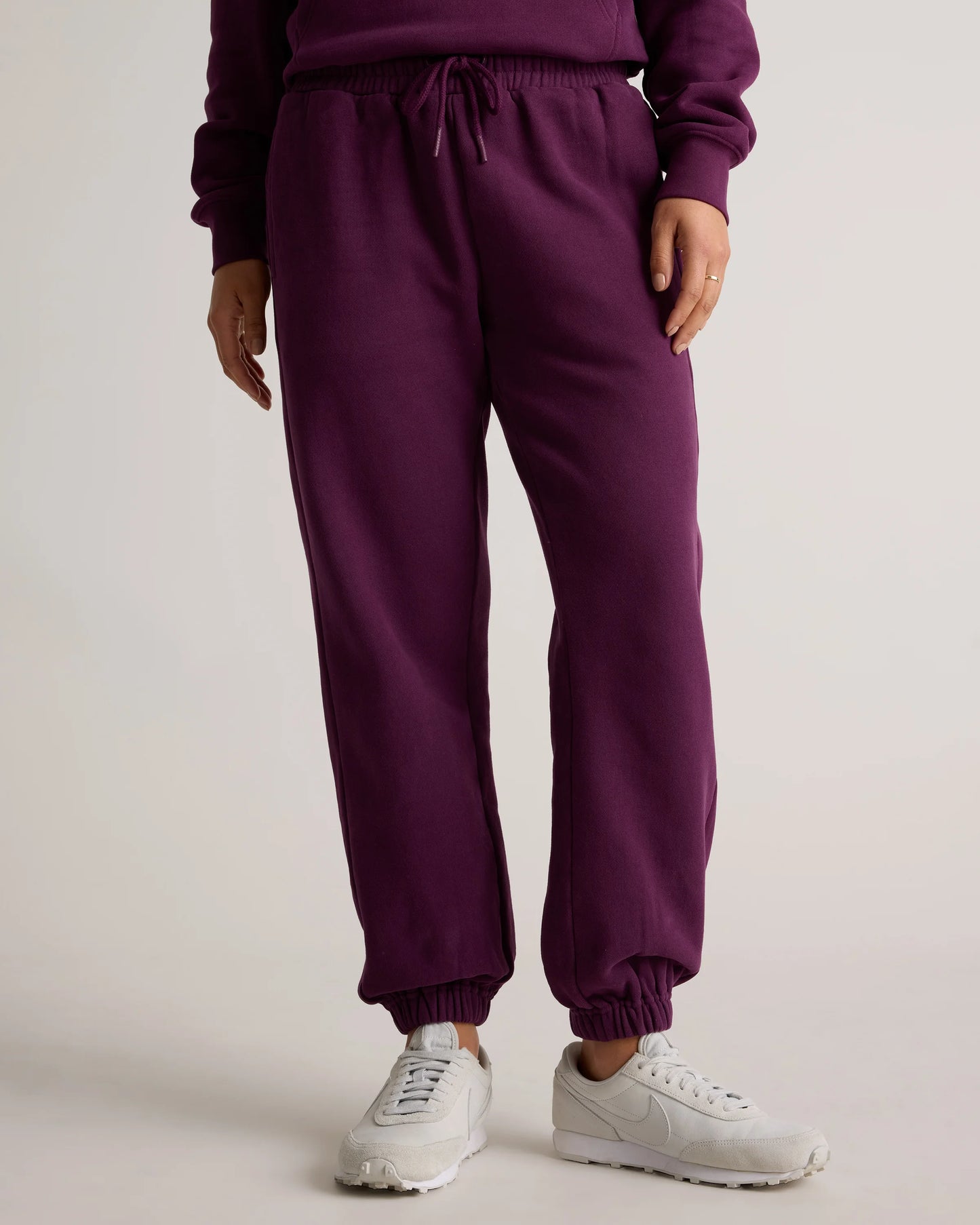 Organic Heavyweight Fleece Boyfriend Sweatpants - XS / Heather Grey