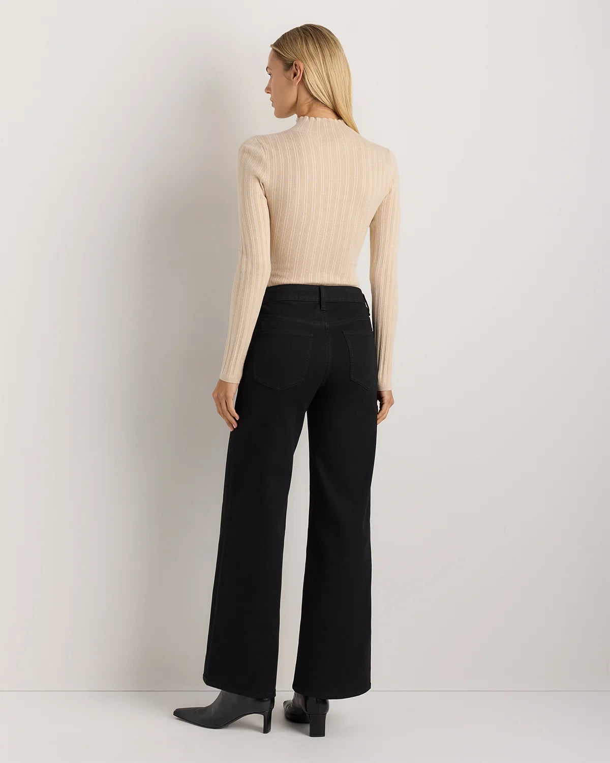 Luna Stretch Wide Leg Jeans - 24 / Frosted Blue