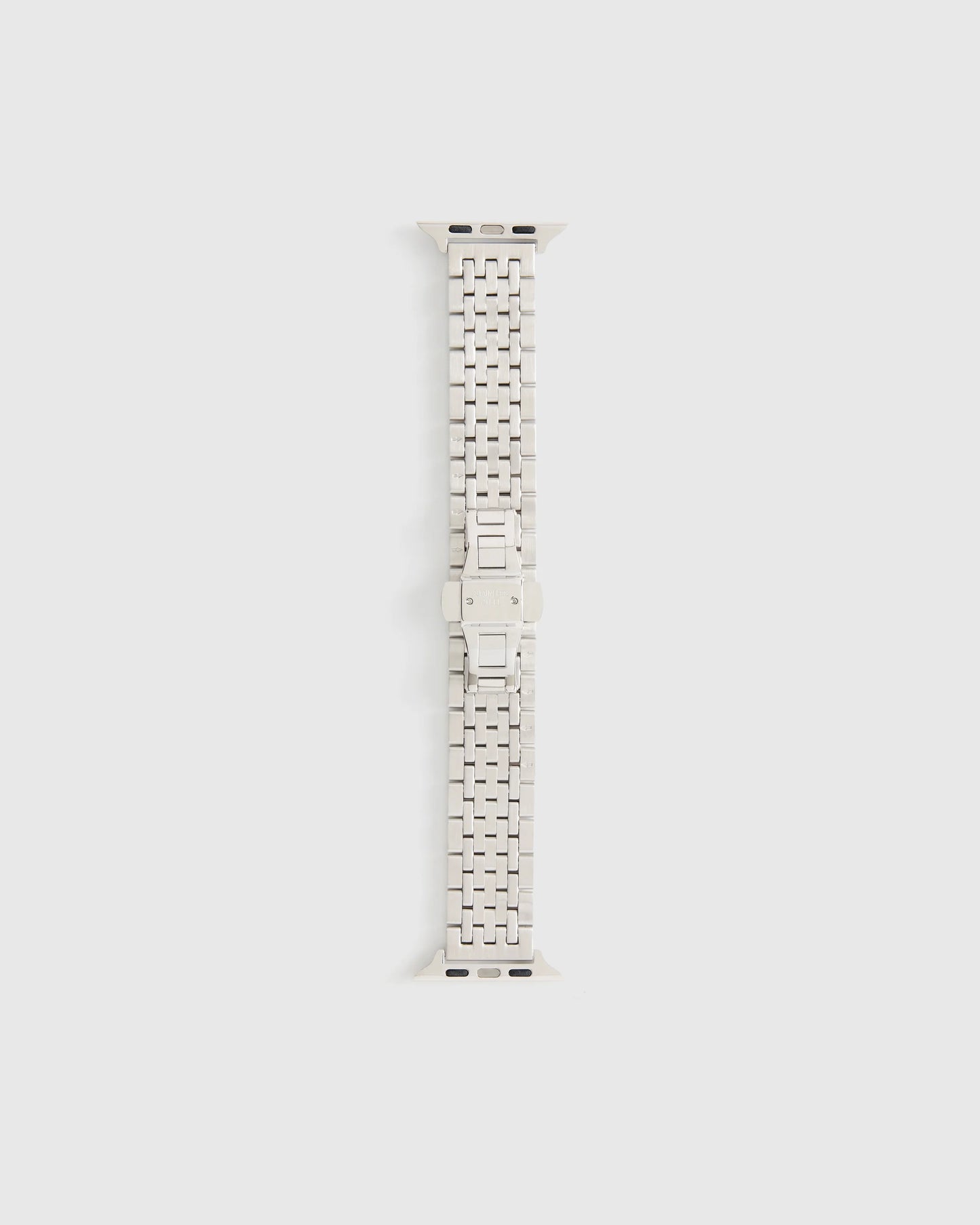 Stainless Steel & Pave Bracelet Smartwatch Band - 38mm - 42mm / Silver
