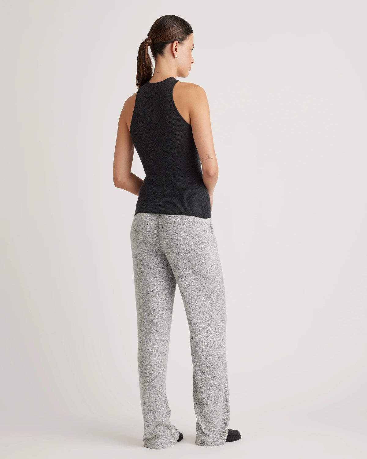 Brushed Lounge Straight Leg Pant - XS / Heather Grey