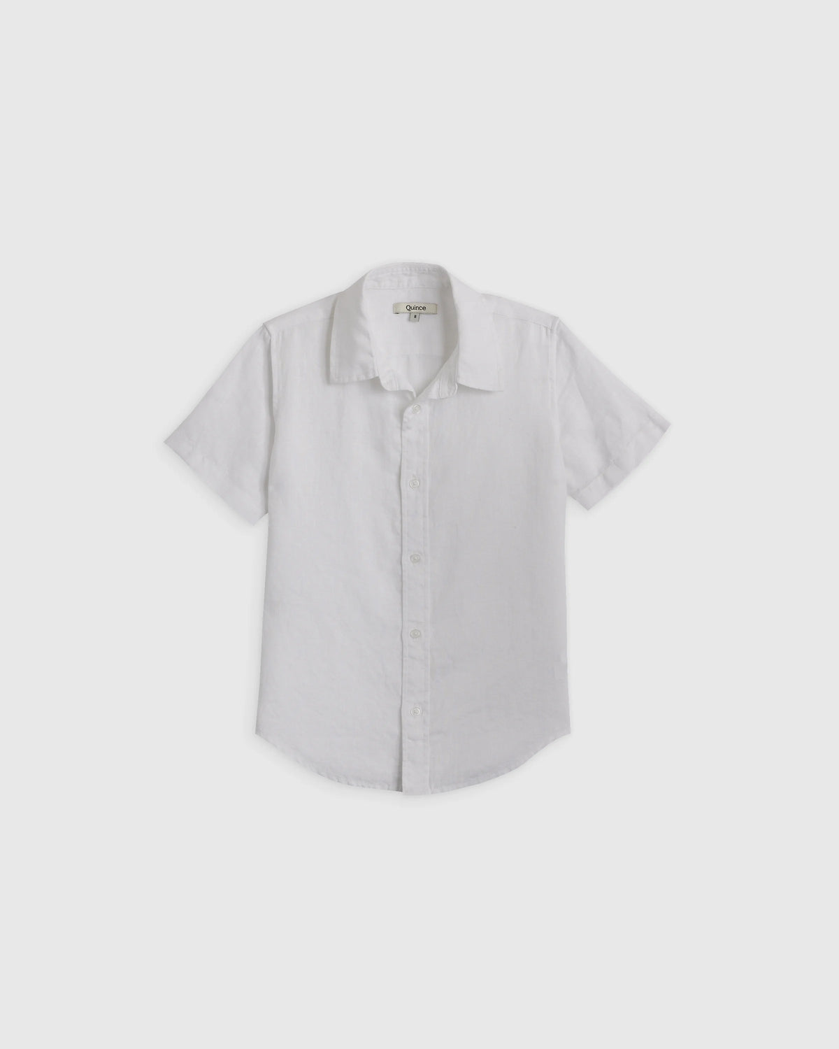 100% European Linen Short Sleeve Shirt - 2T / Flax