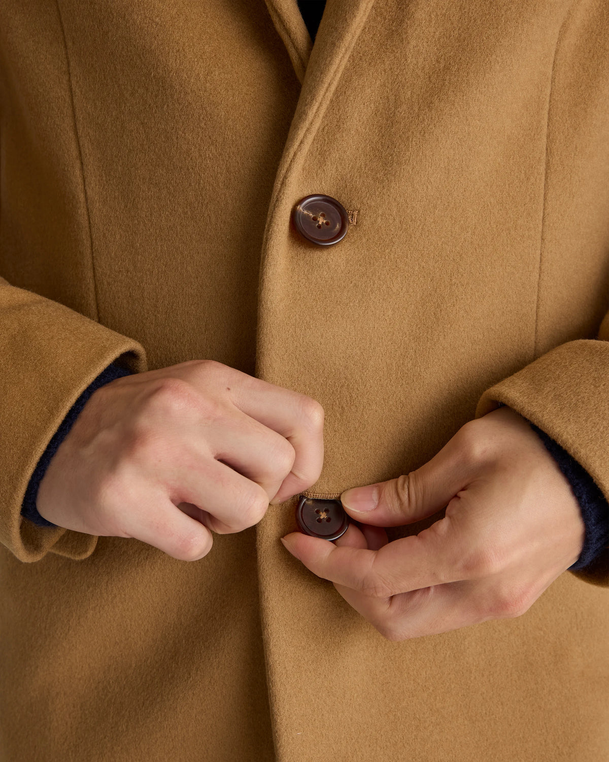Italian Wool Overcoat - S / Heather Charcoal