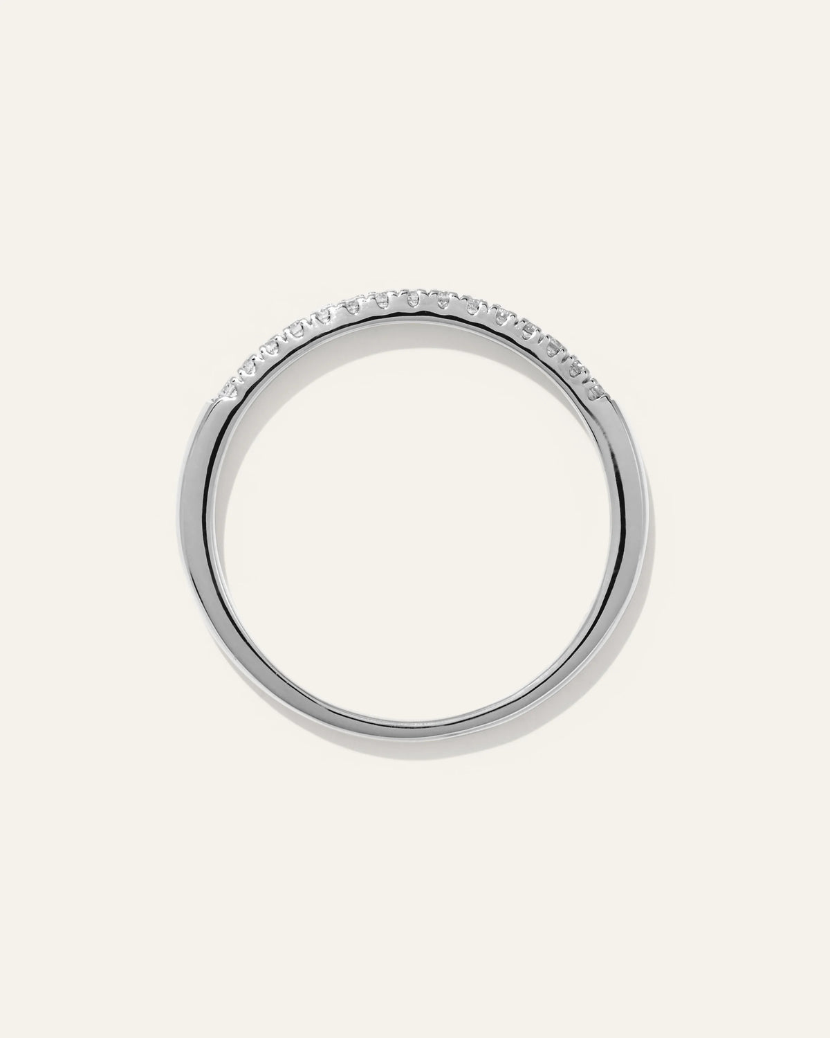 14K Gold Diamond Wedding Band - 4 / Yellow Gold