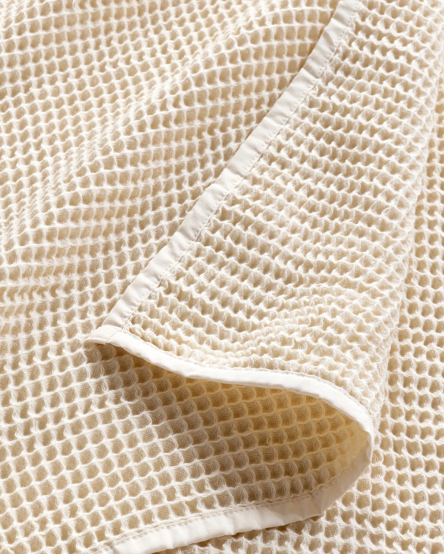 Organic Waffle Bed Blanket - Twin / White