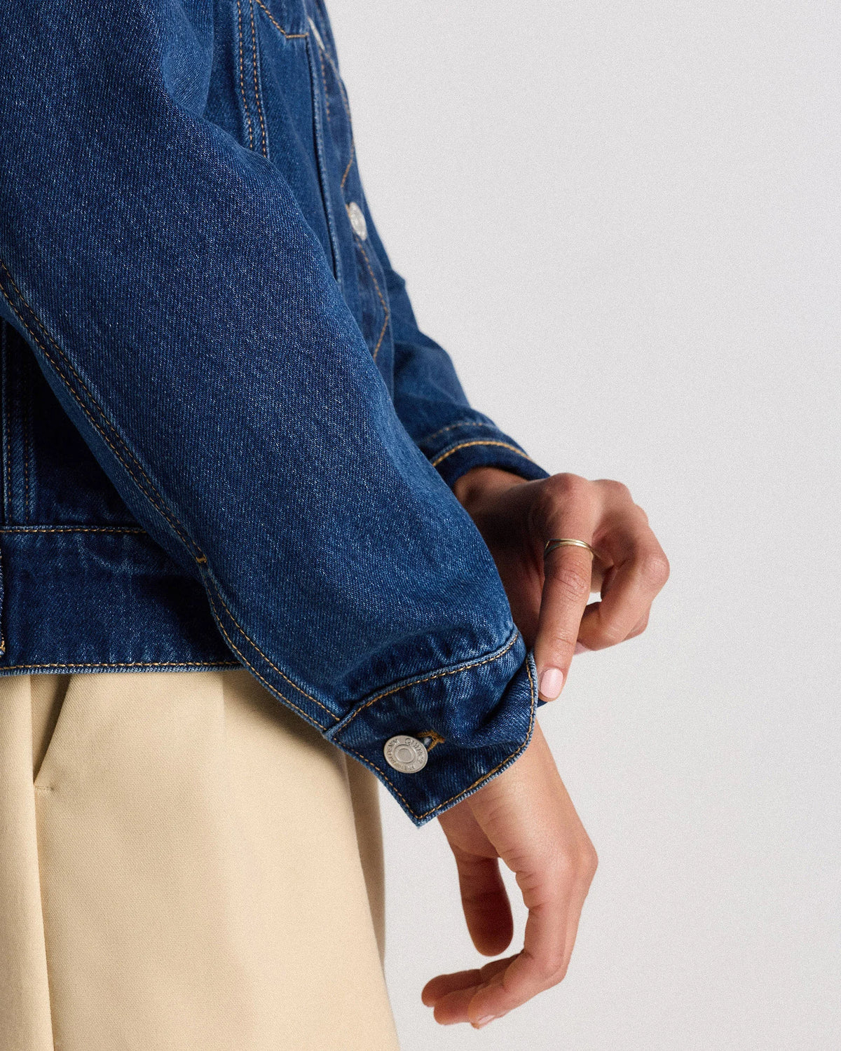 100% Organic Cotton Denim Jacket - XS / Indigo Blue