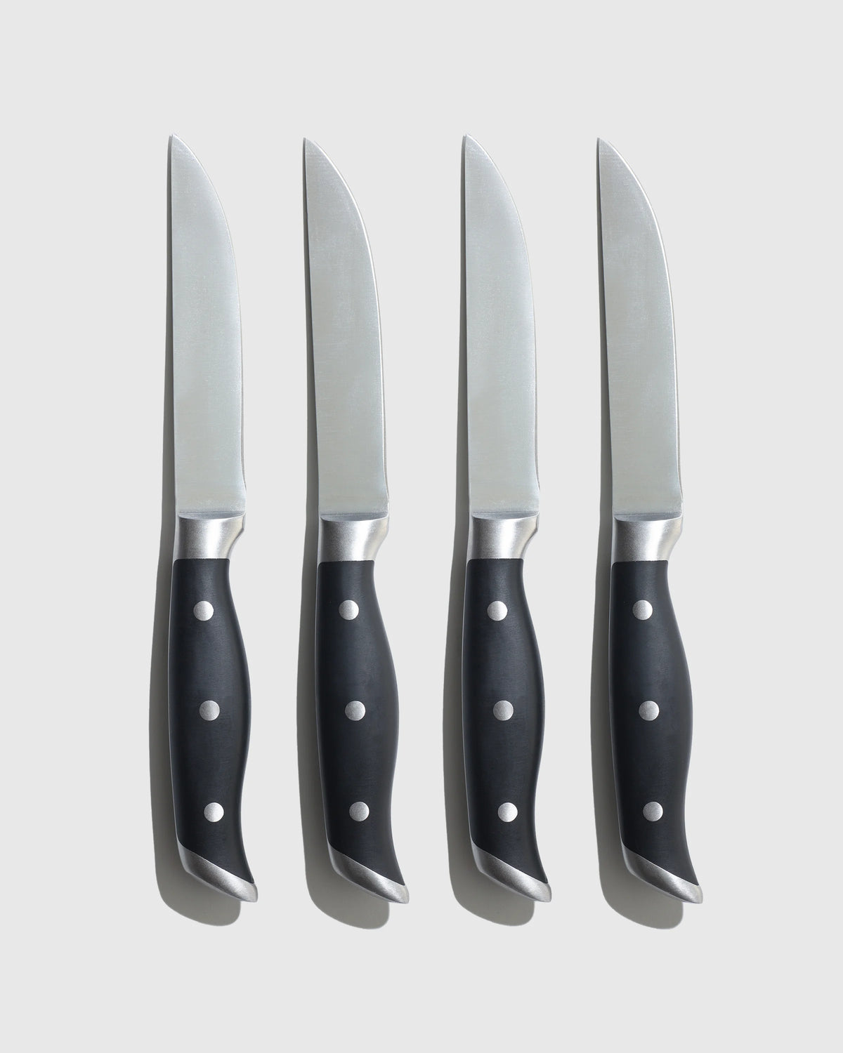German Stainless Steel Steak Knife Set - One Size / Black