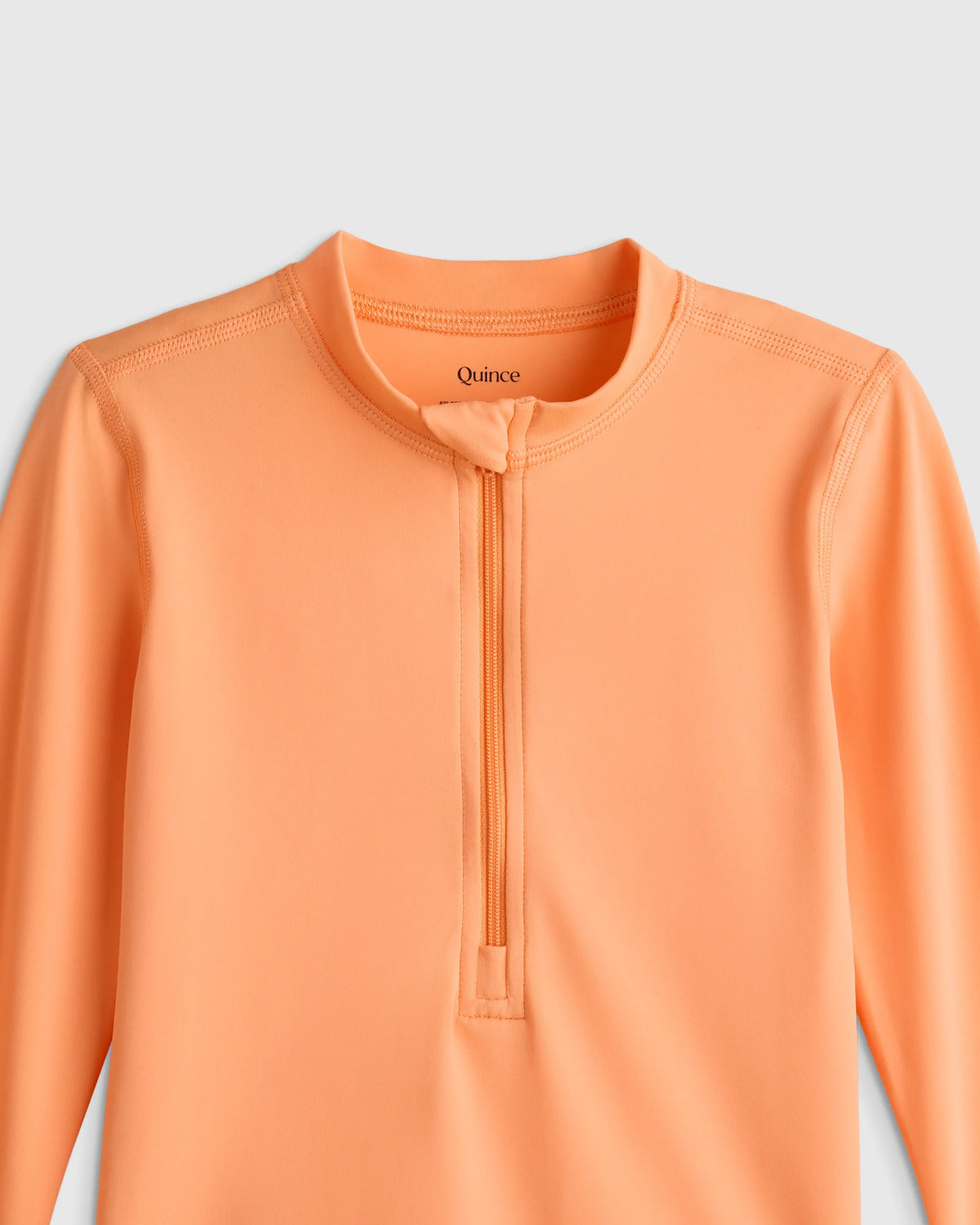 Long Sleeve Zip-Up Rash Guard - 2T / Yellow