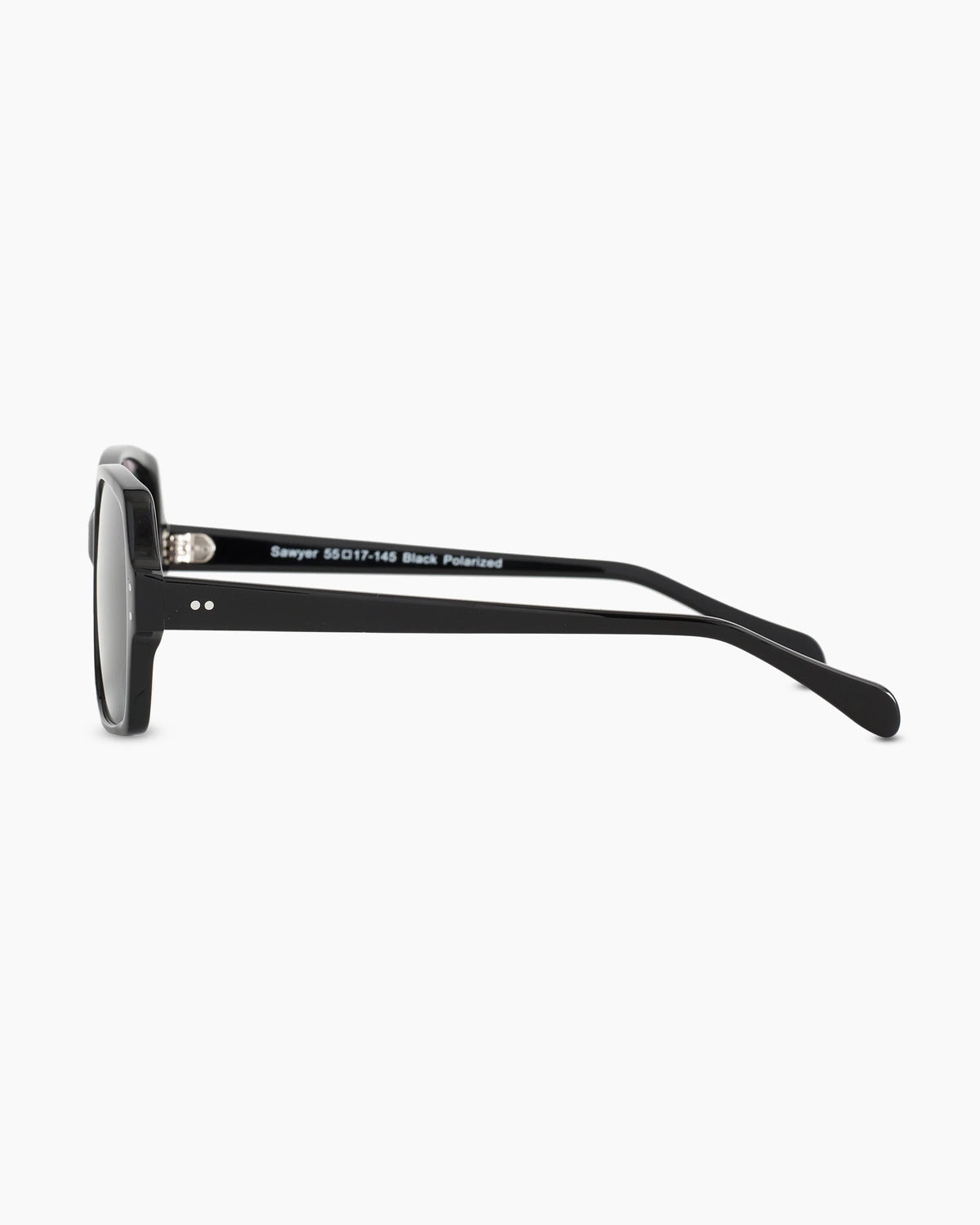 Sawyer Polarized Acetate Sunglasses - One Size / Black with Grey lens