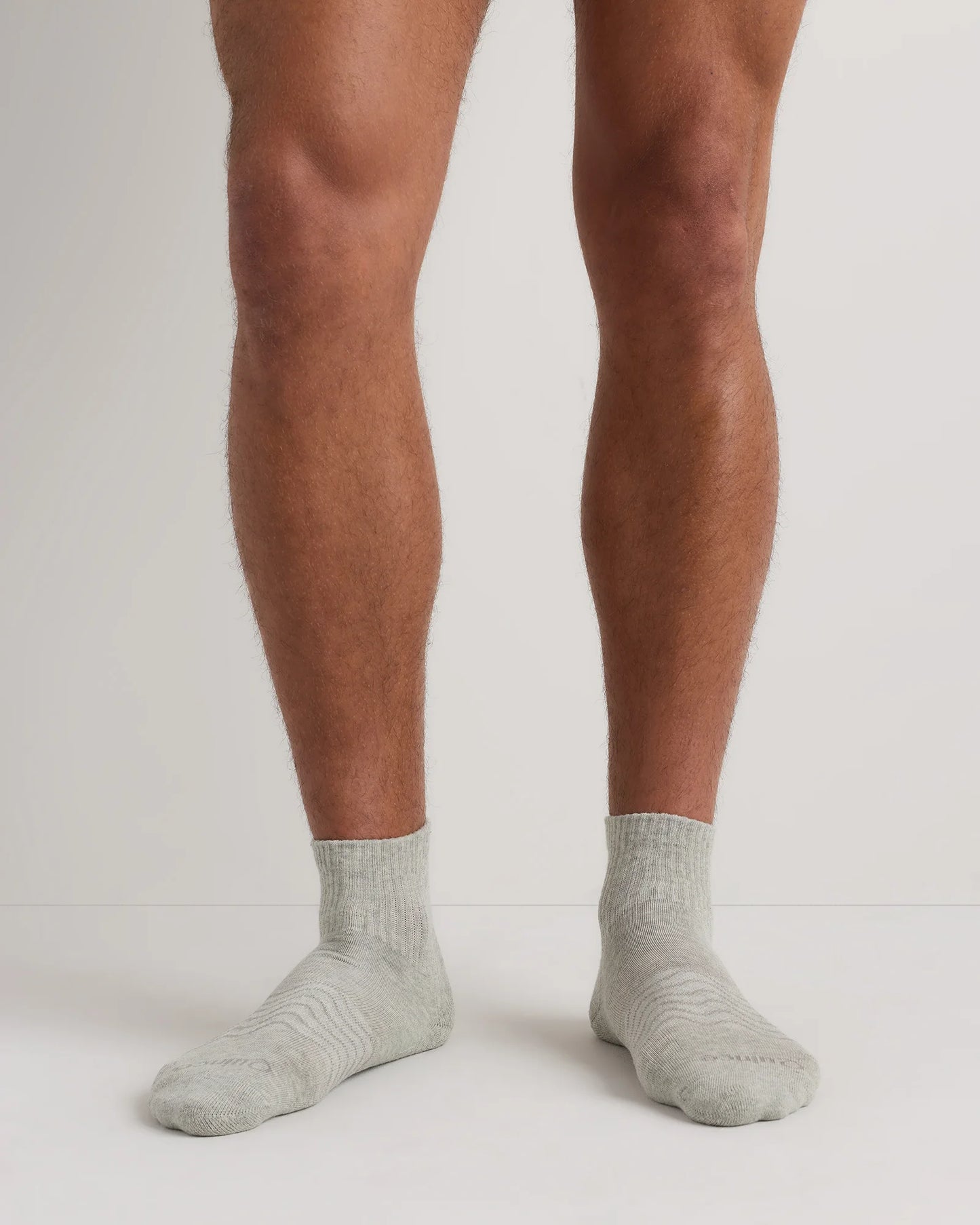 Everyday Cotton Solid Quarter Socks (4-Pack) - S / White