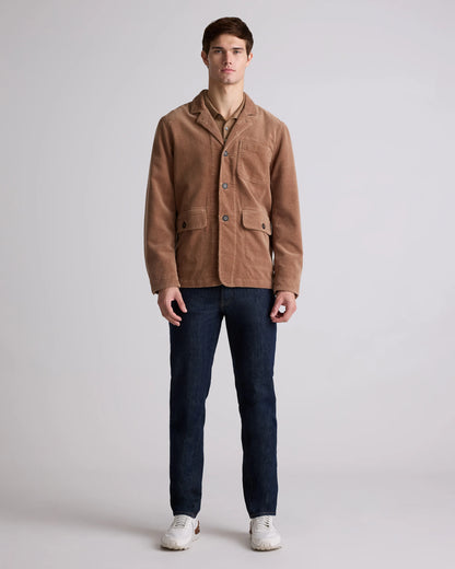 Organic Stretch Corduroy Chore Jacket - S / Seaweed