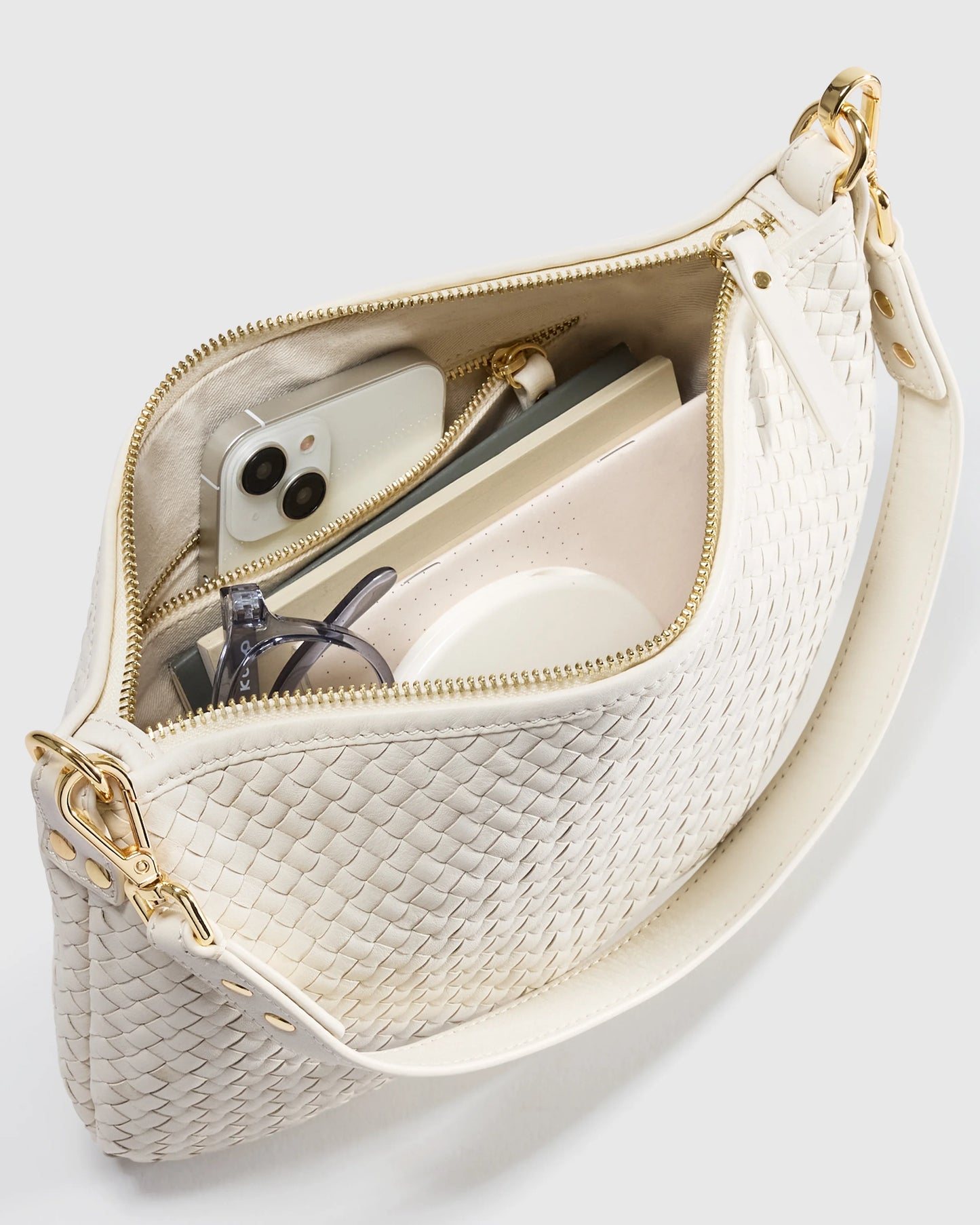 Sloane Handwoven Mini Shoulder Bag - One Size / Cognac
