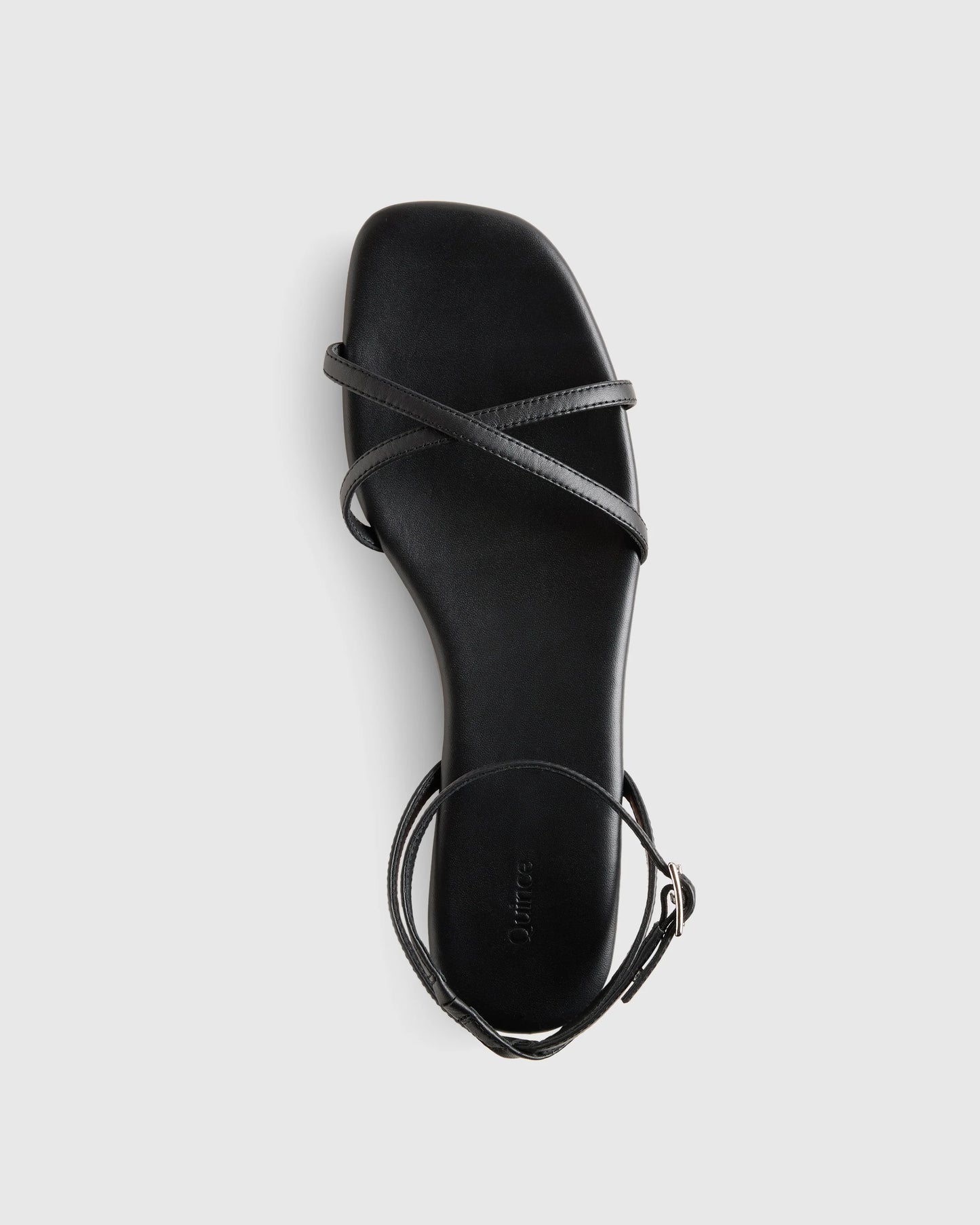 Italian Leather Ankle Strap Sandal - 5 / Cognac