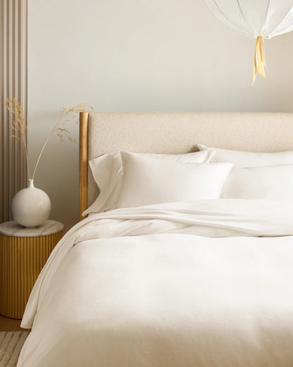 Organic Jersey Duvet Cover Set - Twin / Light Blue