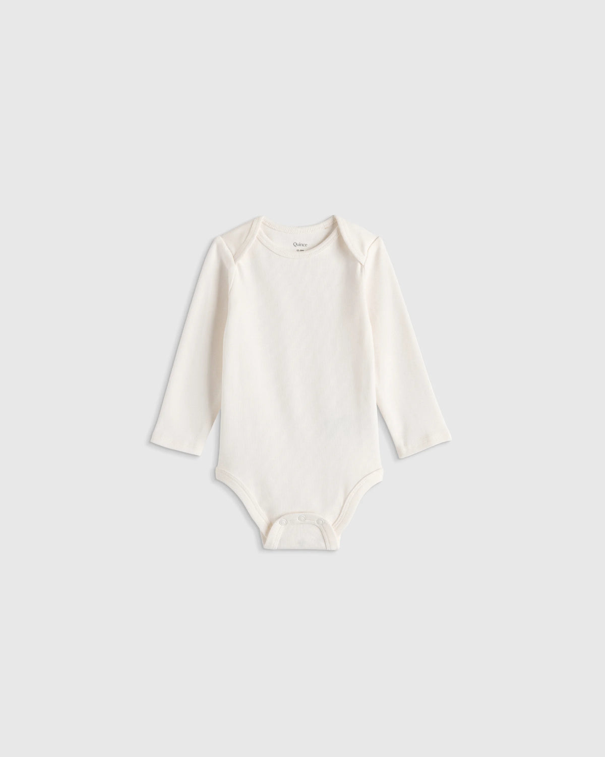 100% Organic Cotton Long Sleeve Bodysuit - 0-3M / Safari