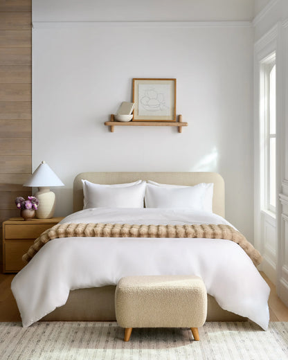 Organic Cotton Sateen Comforter - Twin / Mineral
