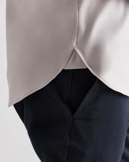 Organic Cotton Oxford Non-Iron Dress Shirt - S / Bold Black