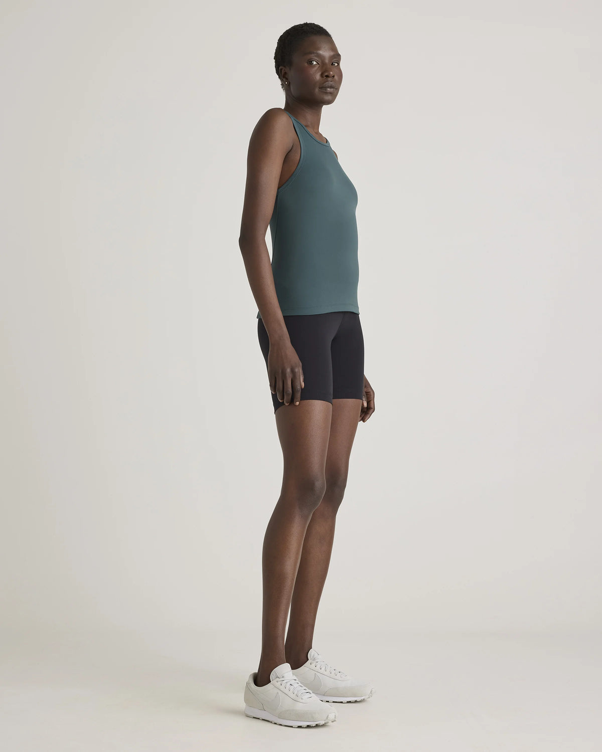 Ultra-Form Waist-Length Racerback Tank - XS / Forest Green