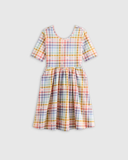 Organic Cotton Skater Dress - 6 / Sweet Cherries