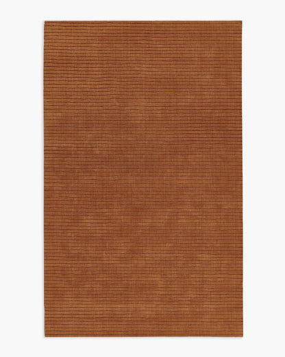 Remington Hand-Loomed Wool Rug - 2' x 4' / Rust