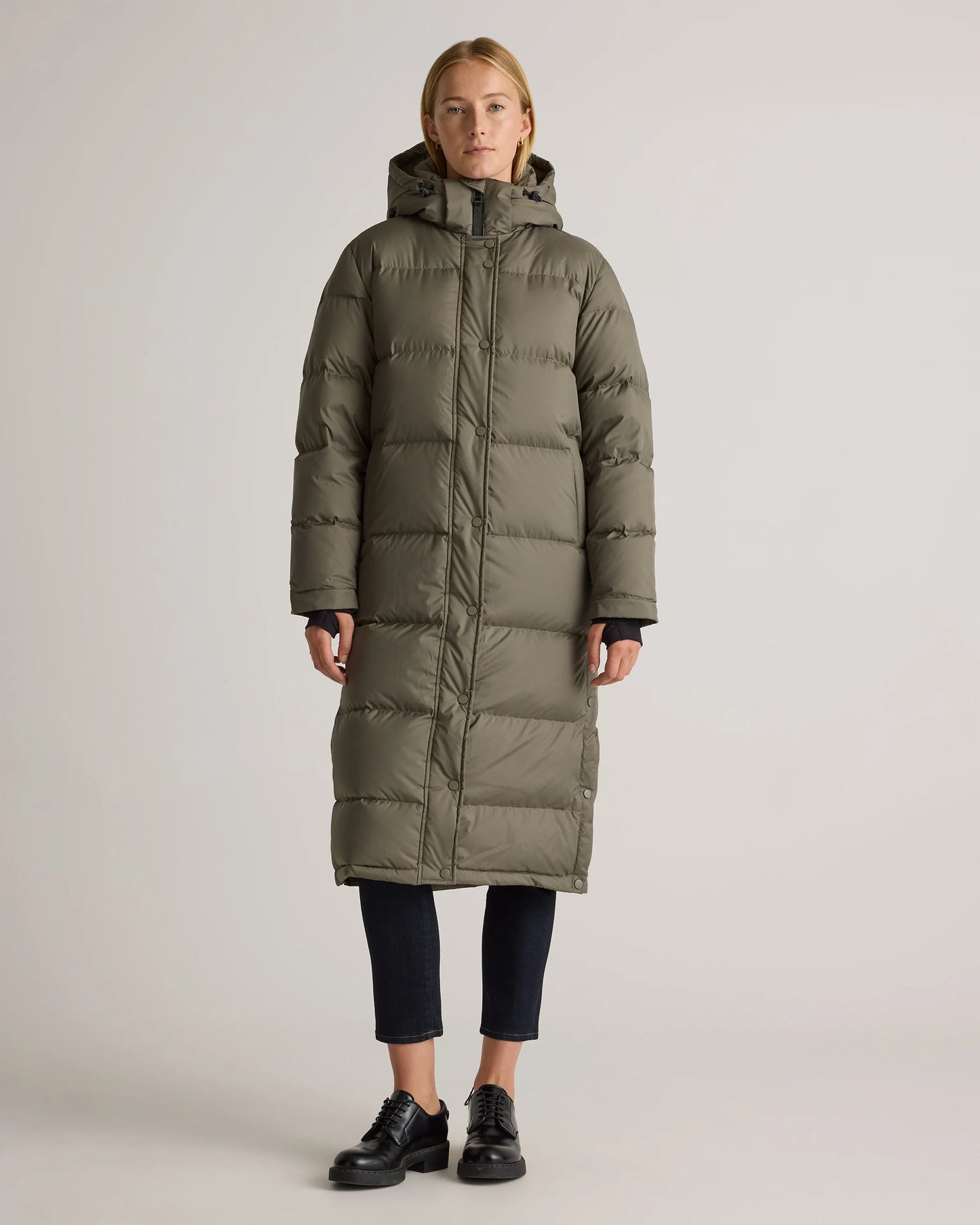 Responsible Down Long Puffer Jacket - XS / Black