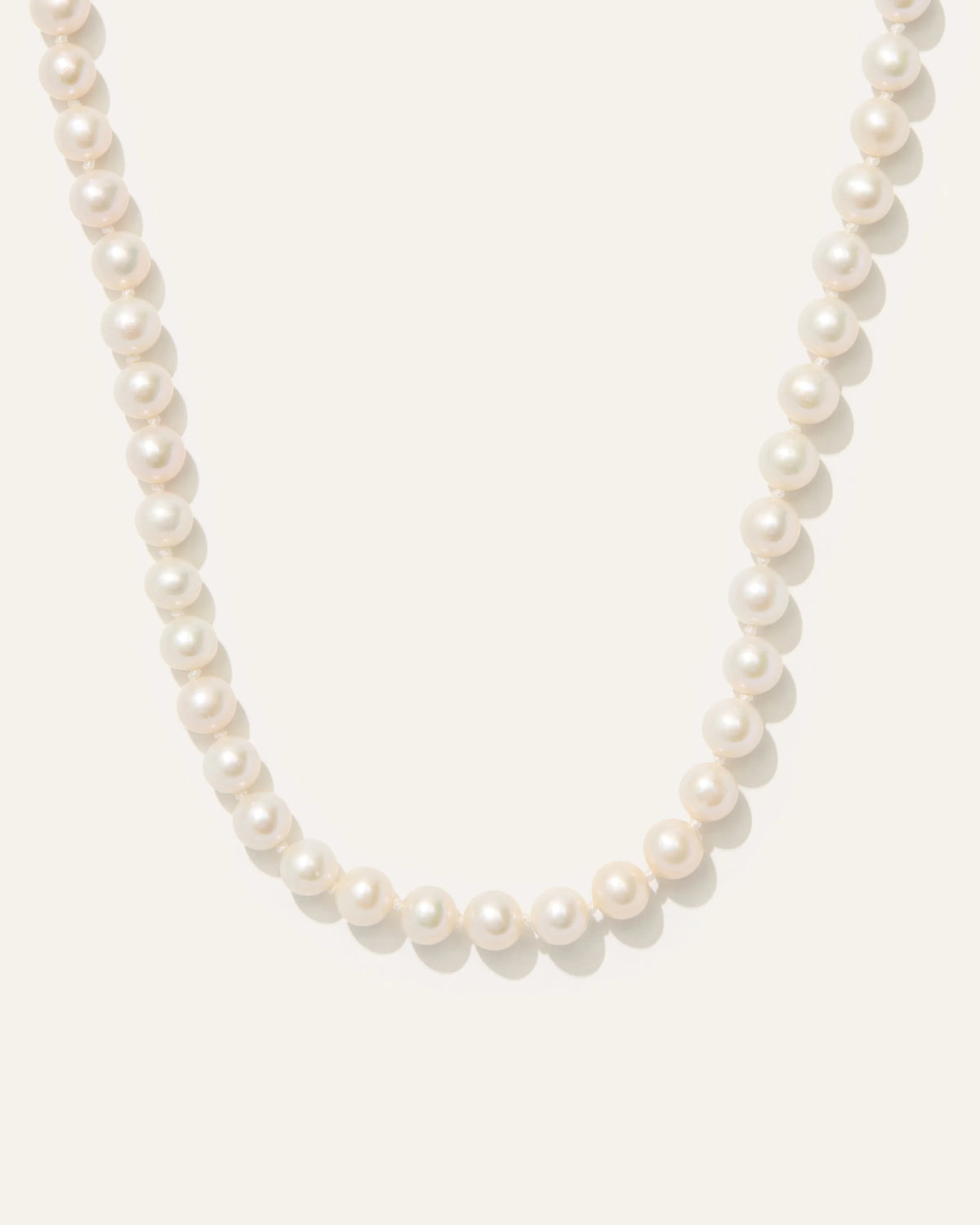14K Gold Freshwater Cultured Pearl Strand Necklace - One Size / Yellow Gold