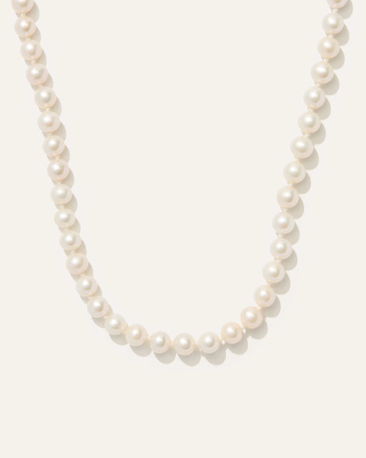 14K Gold Freshwater Cultured Pearl Strand Necklace - One Size / Yellow Gold