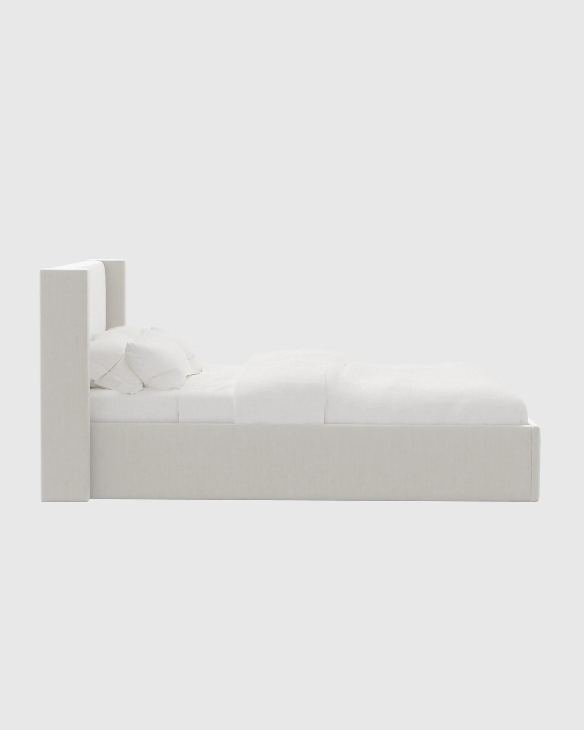 Wingback Bed in Performance Velvet - Full / Butterscotch