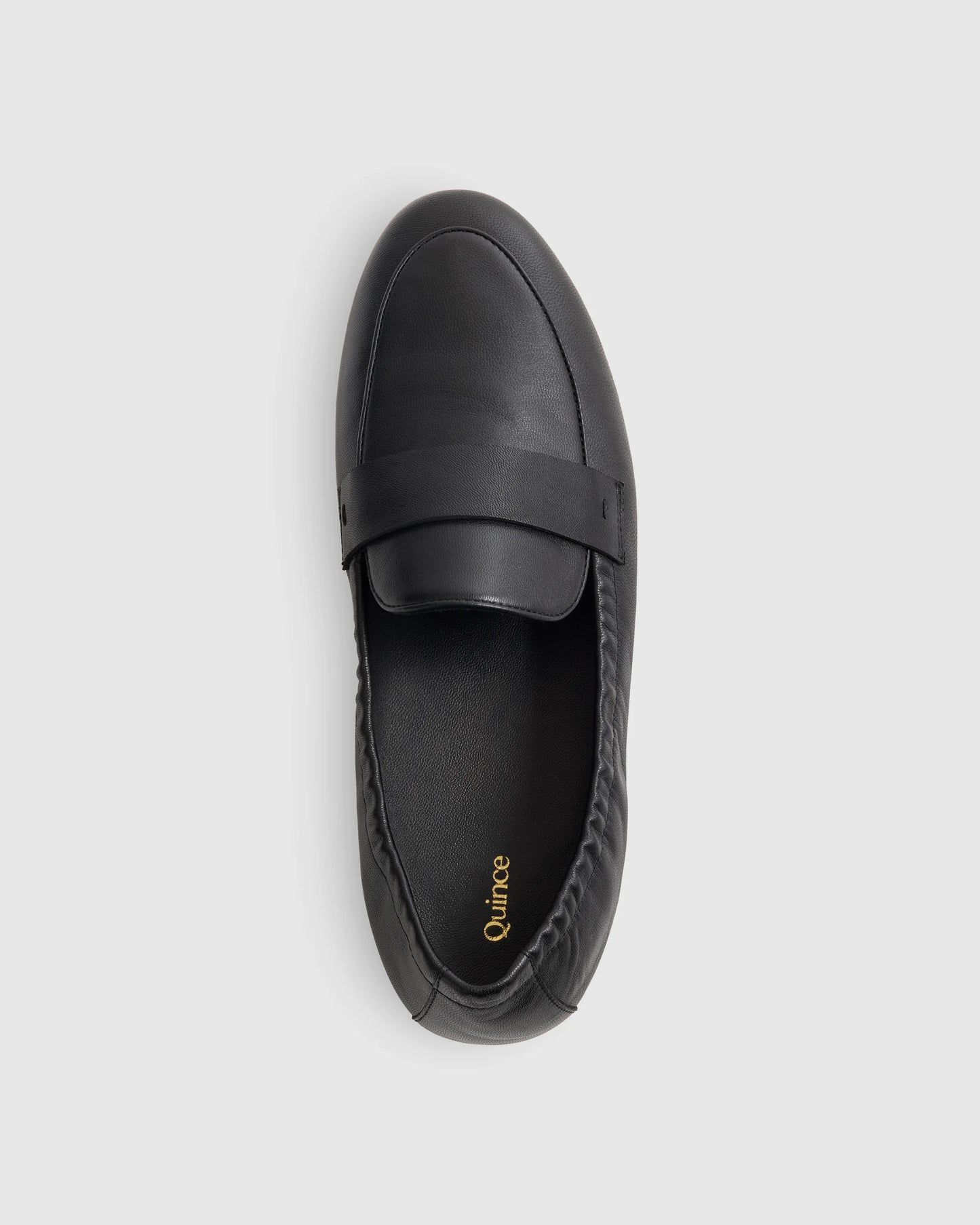 Italian Leather Soft Loafer - 5 / Black