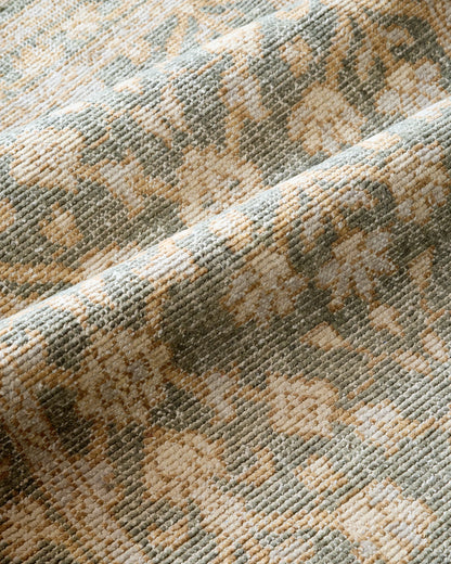 Lena Hand-Knotted Wool Rug - 5' x 8' / Green