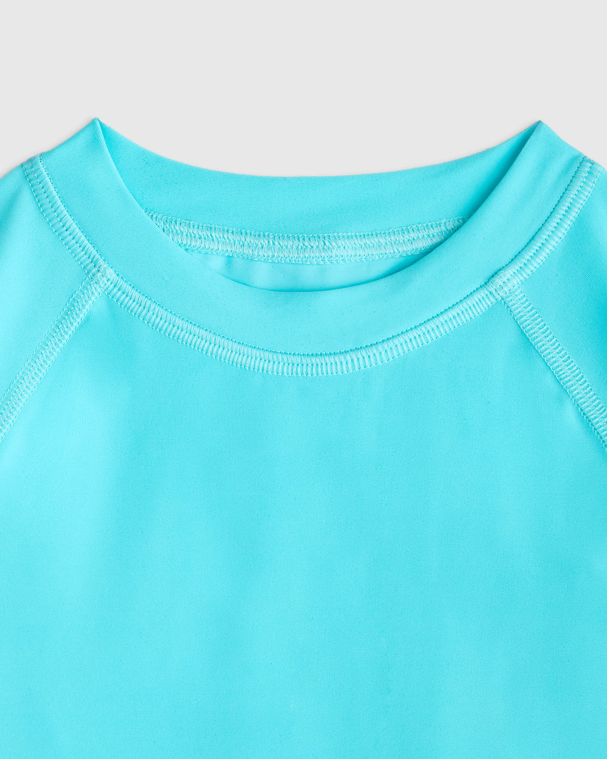 Long Sleeve Raglan Rash Guard - 2T / Island Aqua