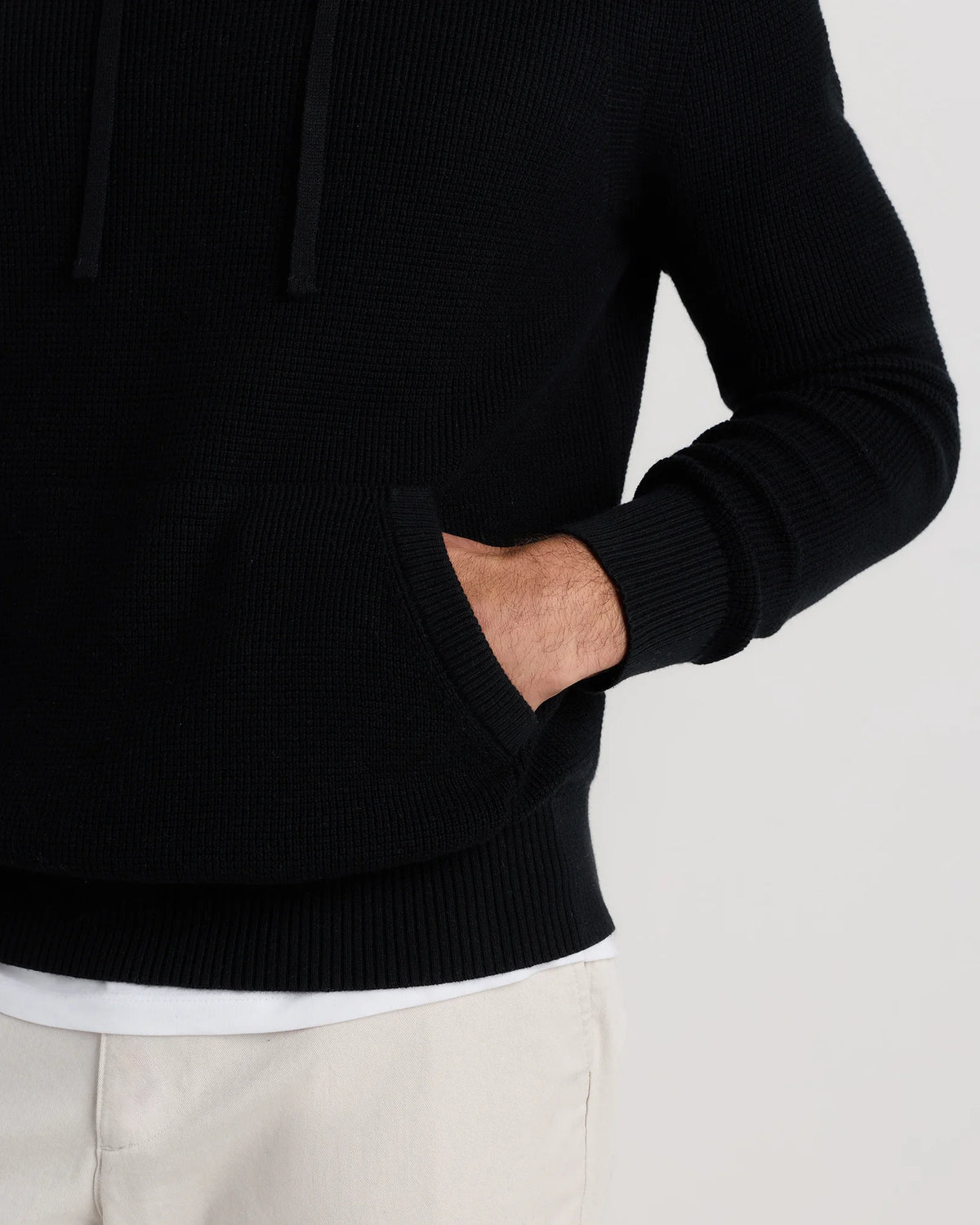 Organic Cotton Cashmere Waffle Hoodie - S / Bayberry Olive