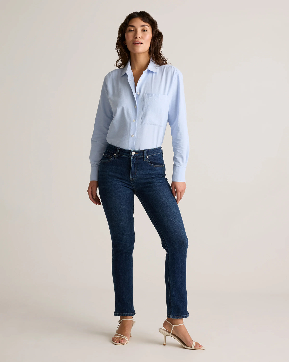 Luna Stretch Slim Straight Jeans - 24 / Black