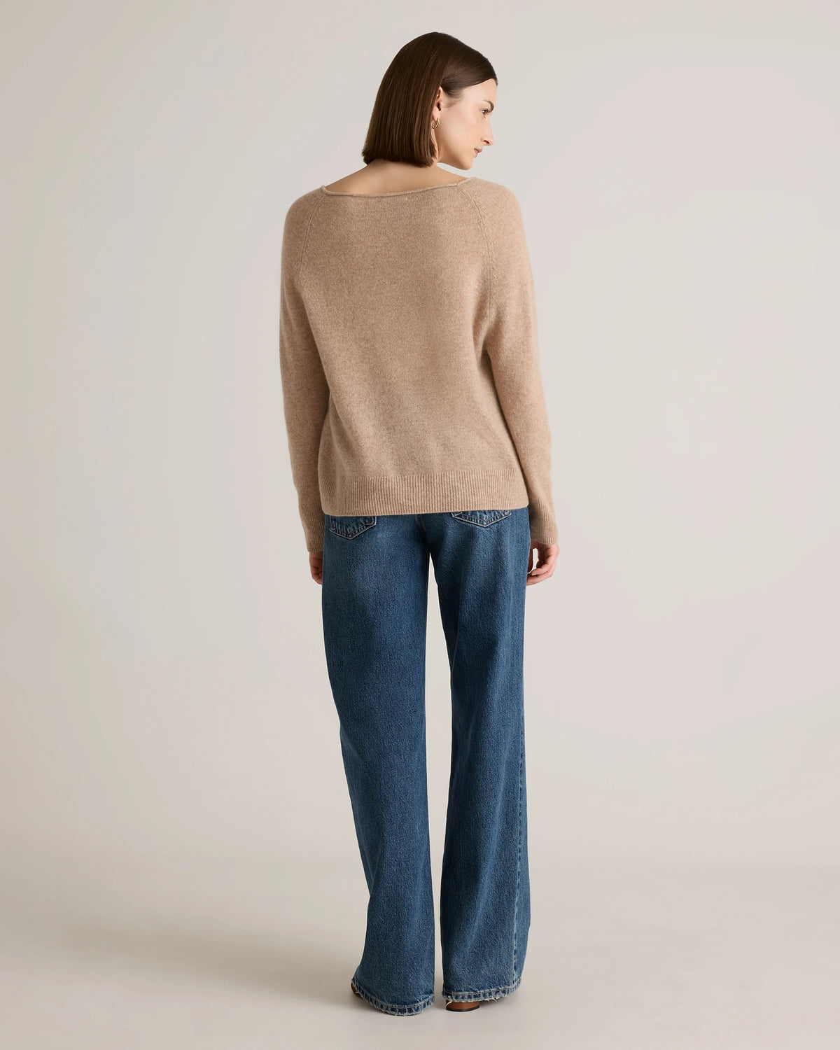 Mongolian Cashmere Boatneck Sweater - XS / Black