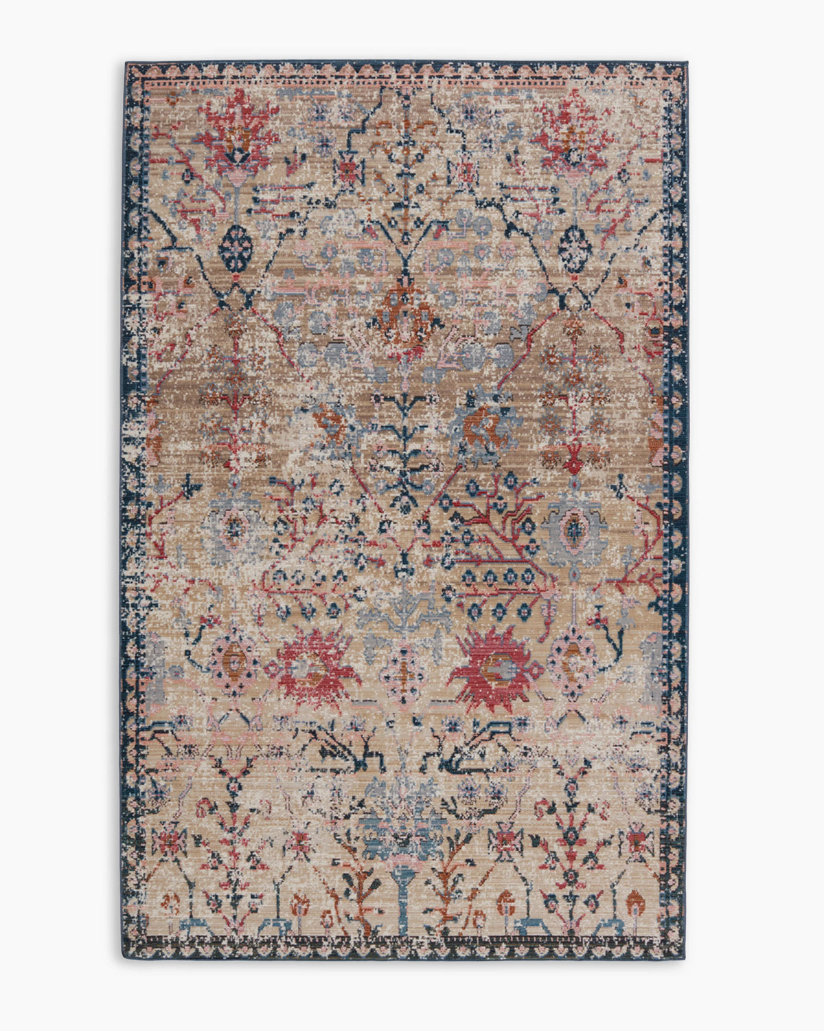 Talula Indoor/Outdoor Rug - 4' x 5'7" / Pink