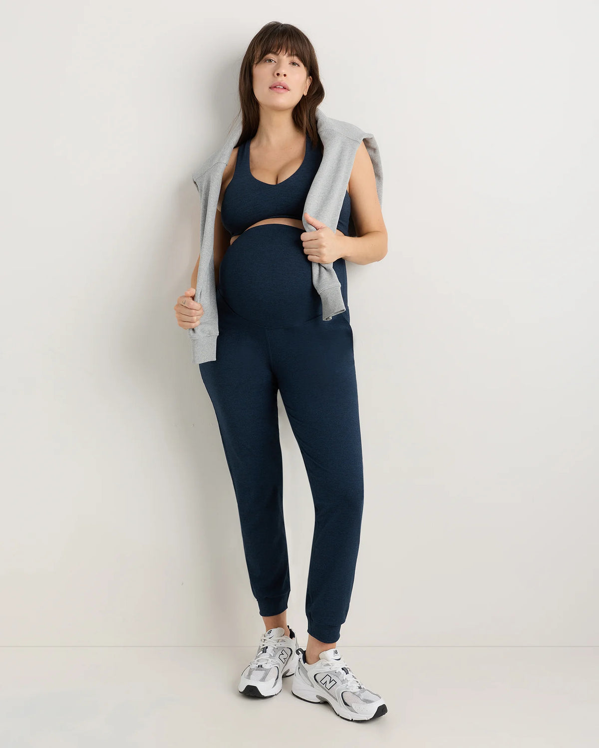 Ultra-Soft Maternity Joggers - XS / Heather Black