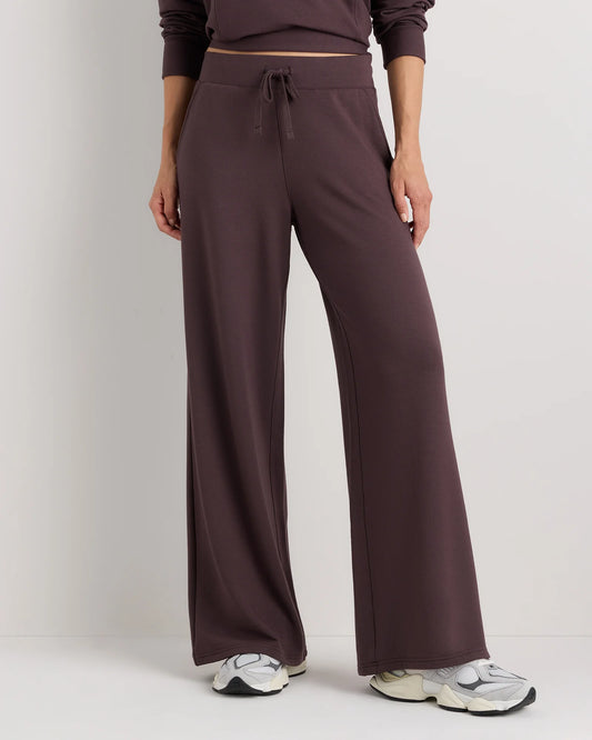 SuperSoft Fleece Wide Leg Pants - XS / Dried Fig