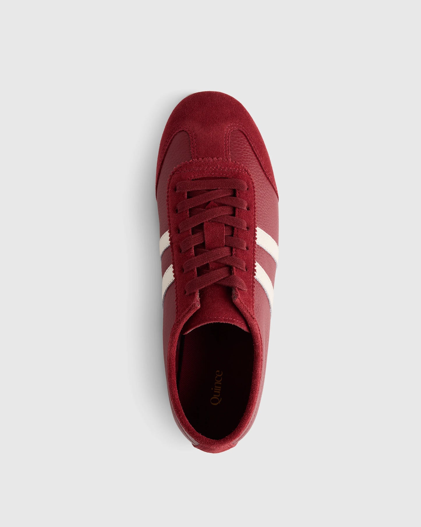Italian Leather & Suede Low Profile Sneaker - 5 / Electric Blue