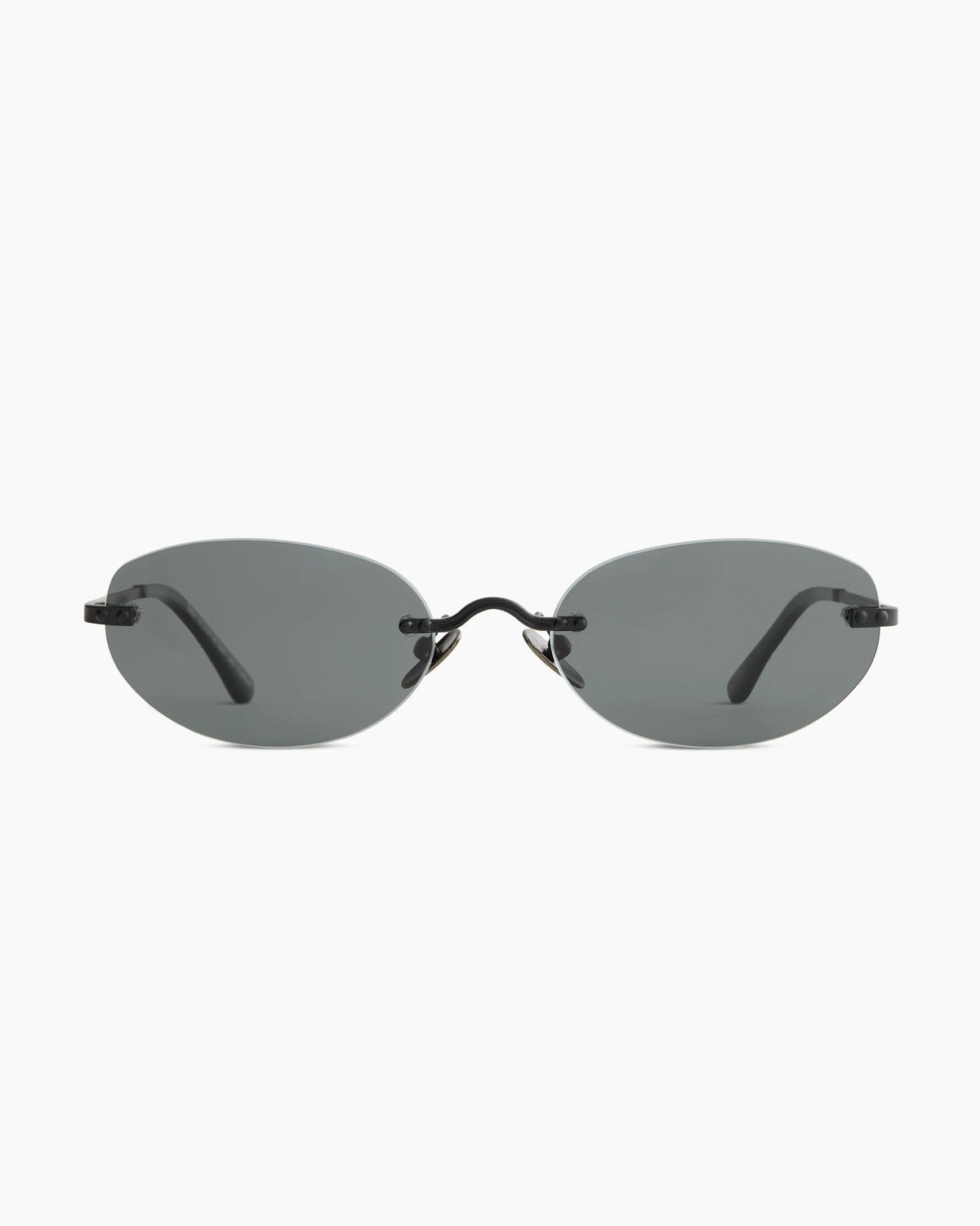 Seoul Polarized Stainless Steel Sunglasses - Standard / Black with Grey lens