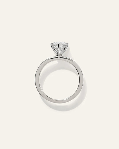 Lab Grown Diamond Marquise Comfort Fit Engagement Ring - 2.5ct - 4 / Yellow Gold