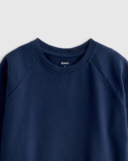 Organic Cotton French Terry Crew Neck Sweatshirt - 2T / Heart Graphic