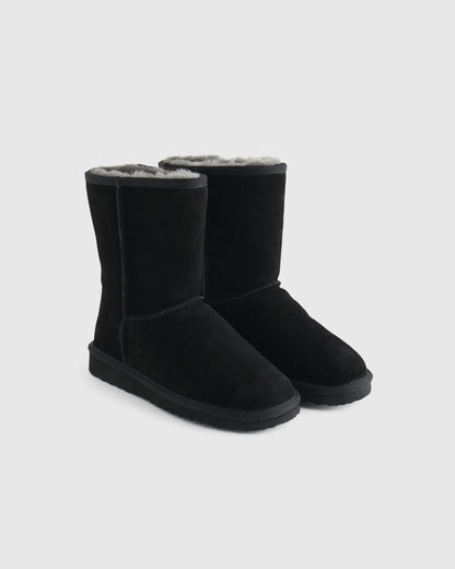 Australian Shearling Mid-Calf Boot - 6 / True Black