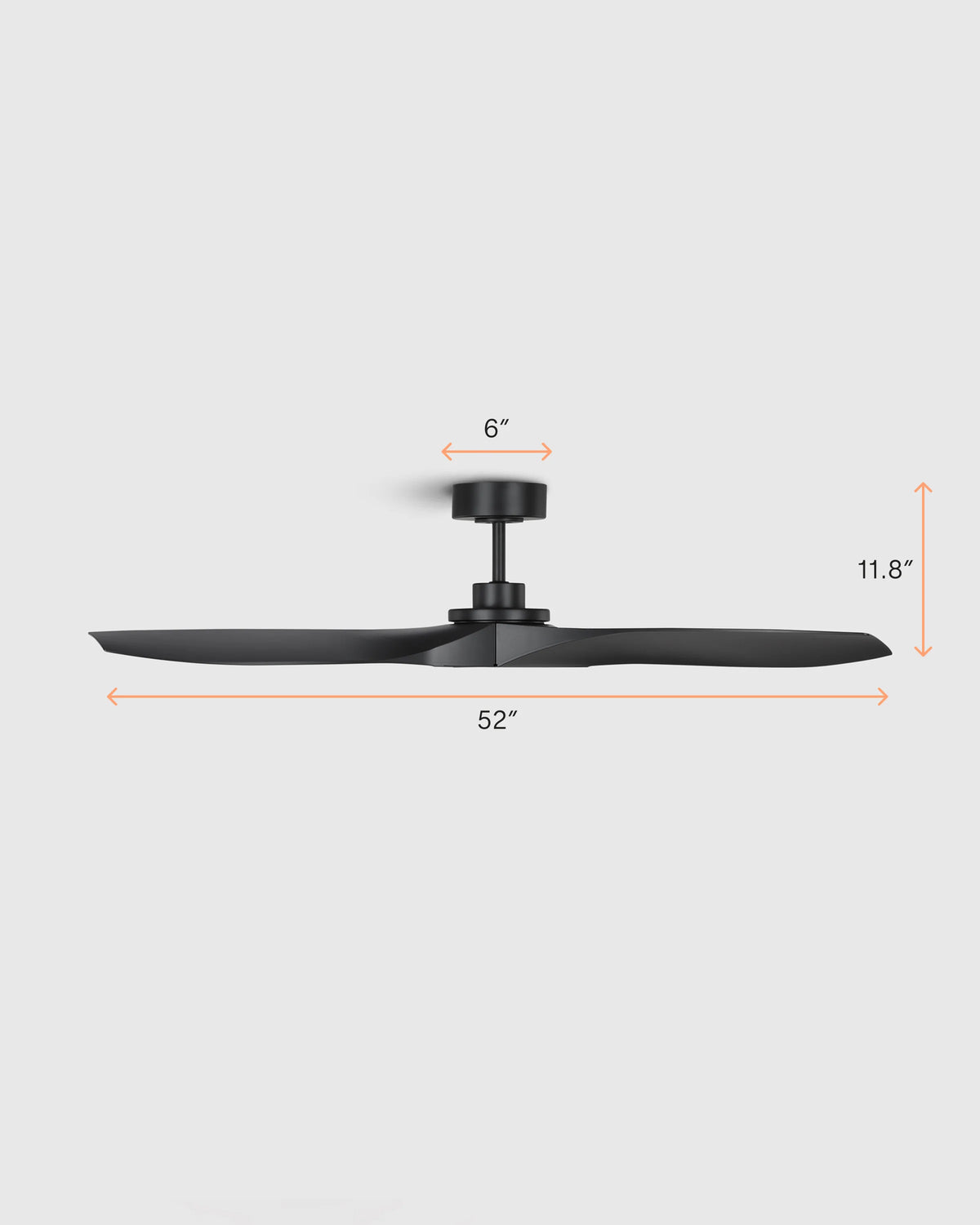Outdoor Transitional Ceiling Fan - 52" / White