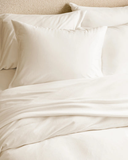 Organic Jersey Duvet Cover - Twin / Light Blue