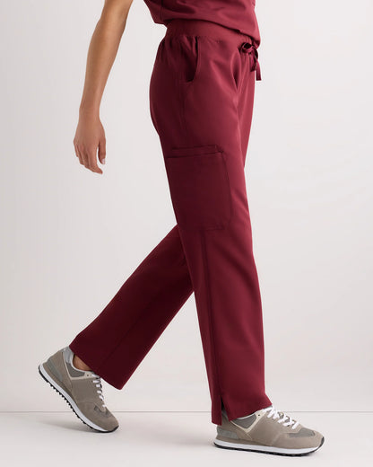 AeraFlex Scrub Cargo Pants - XS / Bold Black