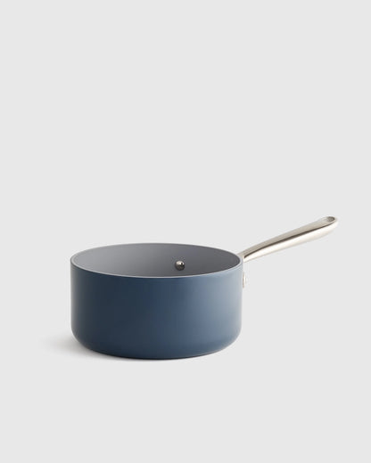 Ceramic Nonstick Saucepan: 3QT - One Size / Navy