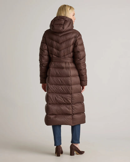 Responsible Down Belted Puffer Maxi Coat - XS / Morel Grey
