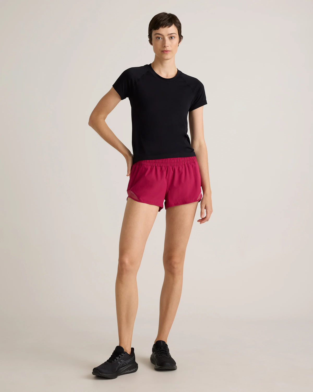 Seamless Waist-Length Tee - XS / Azul Blue
